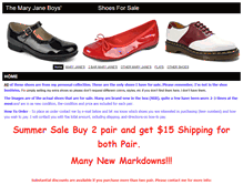 Tablet Screenshot of mary-janeshoes.com